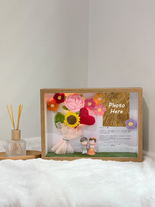 Rosy Garden Photo Frame | Anniversary| Birthday Gift ❤️ (A4 Size)