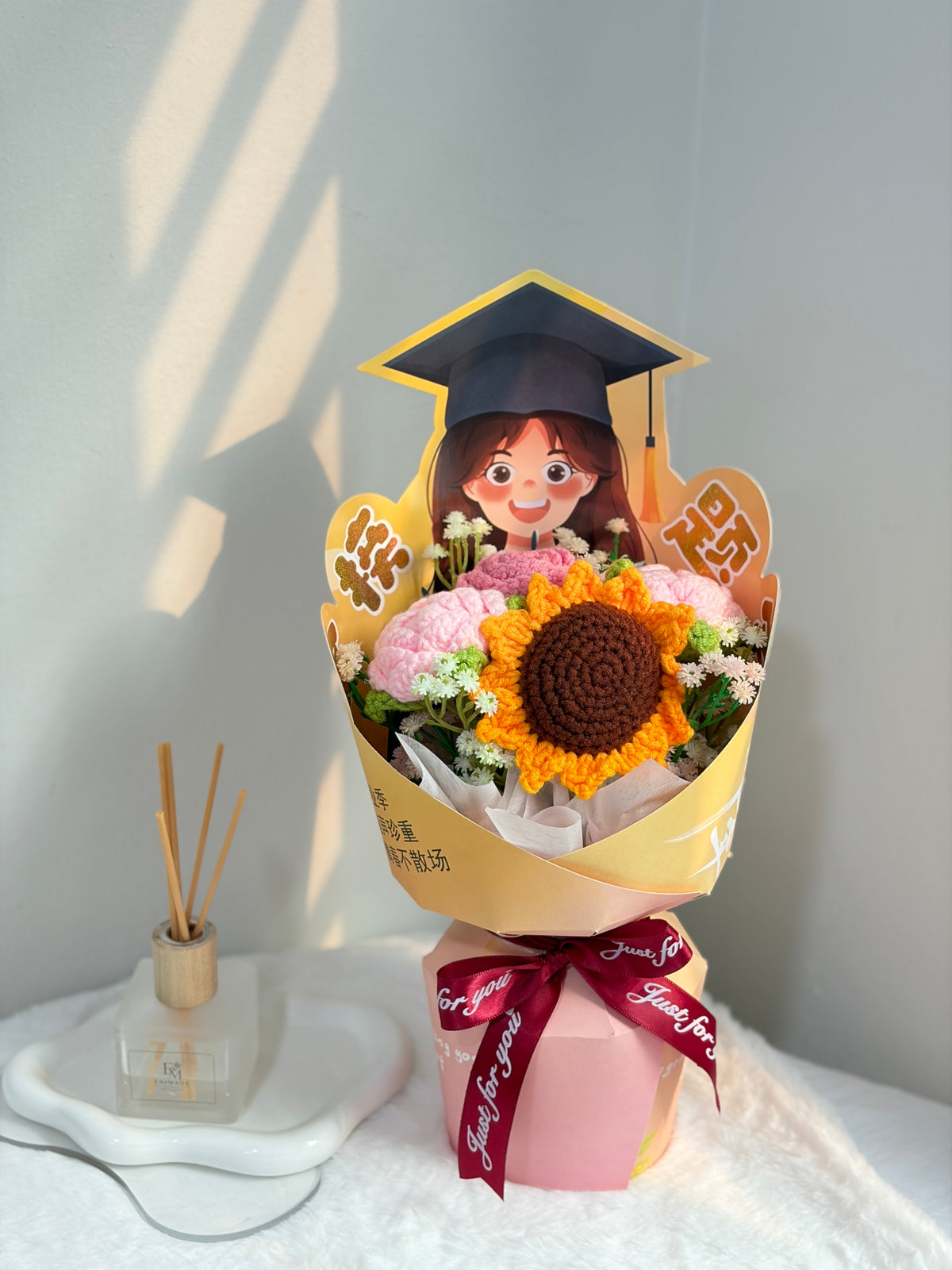 (Girl) Happy Graduation Bouquet | Sunflower Rose 🌻🌹🎓