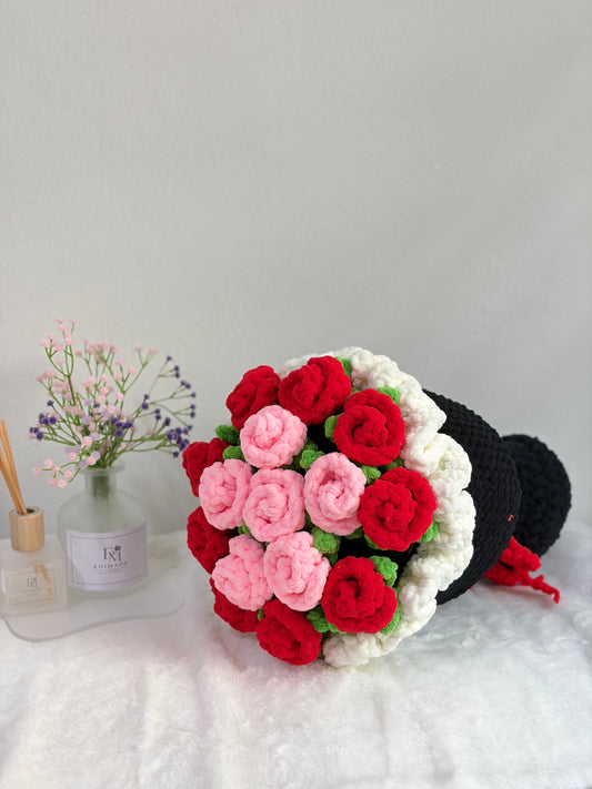 Giant Red Rose Bouquet Pillow 🌹