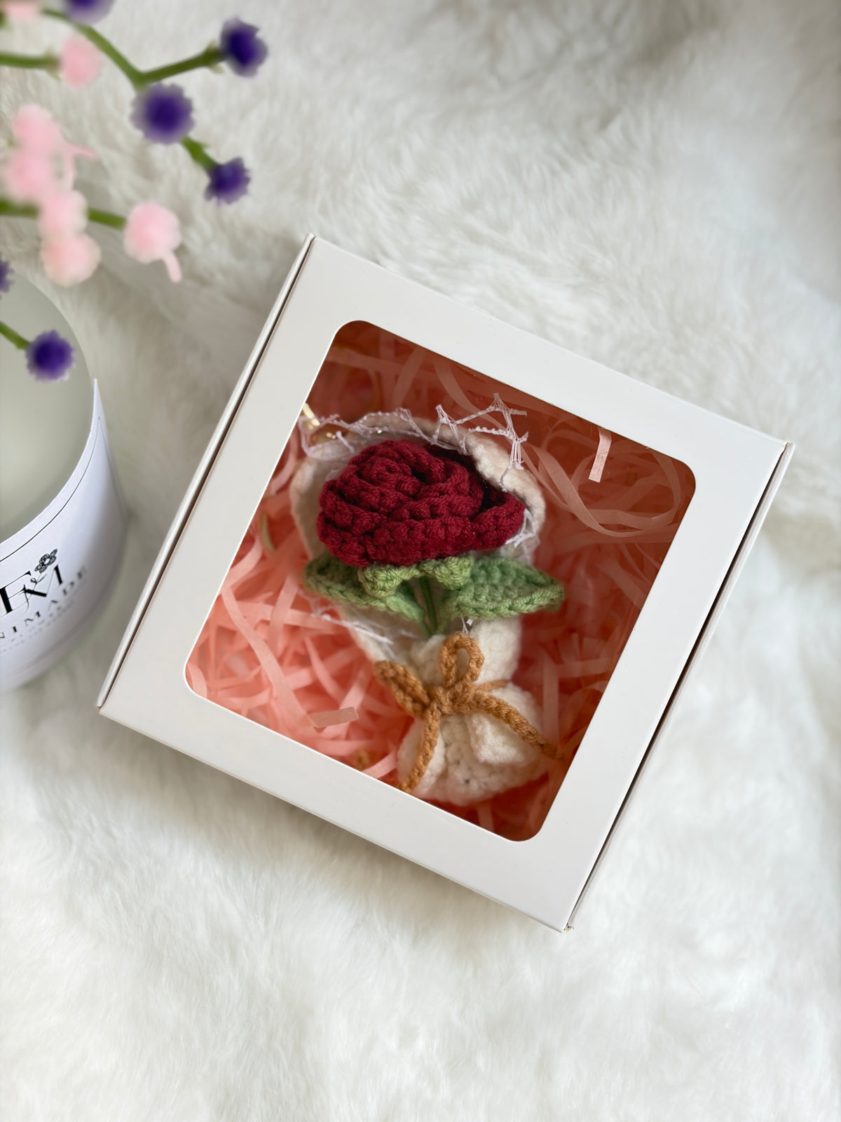 Standalone Mini Bouquet Keychain | Sunflower | Carnation | Rose