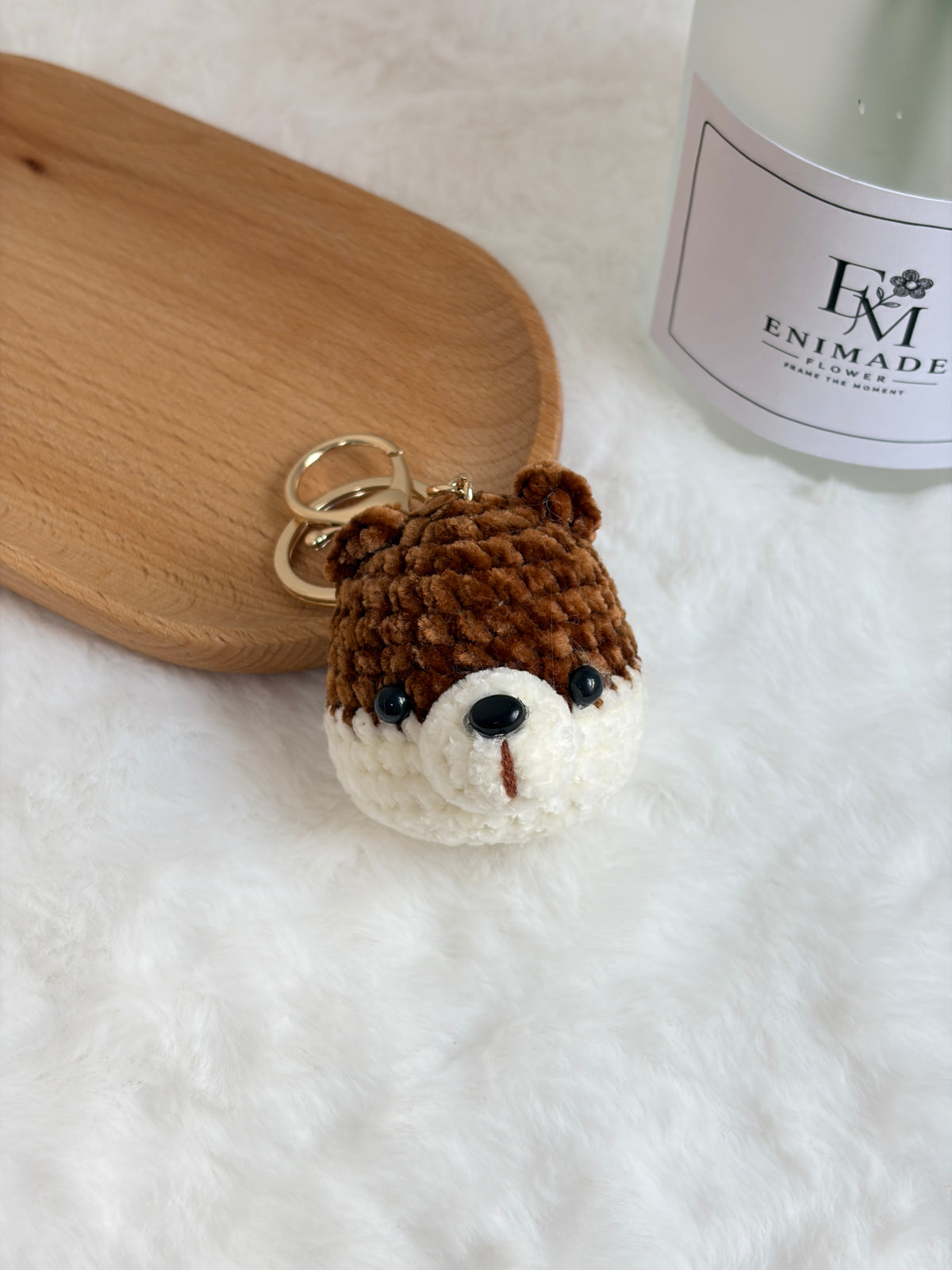 Mini Puppy Keychain 🐶 | Chenille Yarn