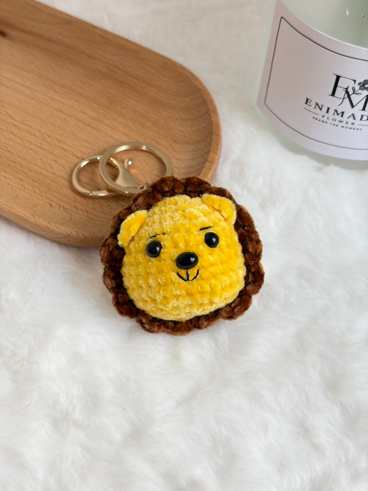 Mini Lion Keychain 🦁 | Chenille Yarn