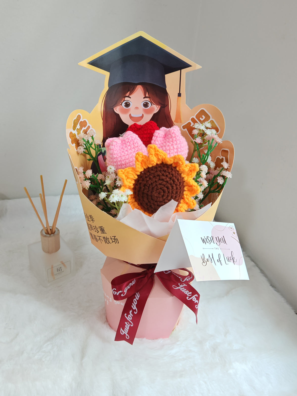 (Girl) Happy Graduation Bouquet | Tulip Sunflower 🌻🌷🎓