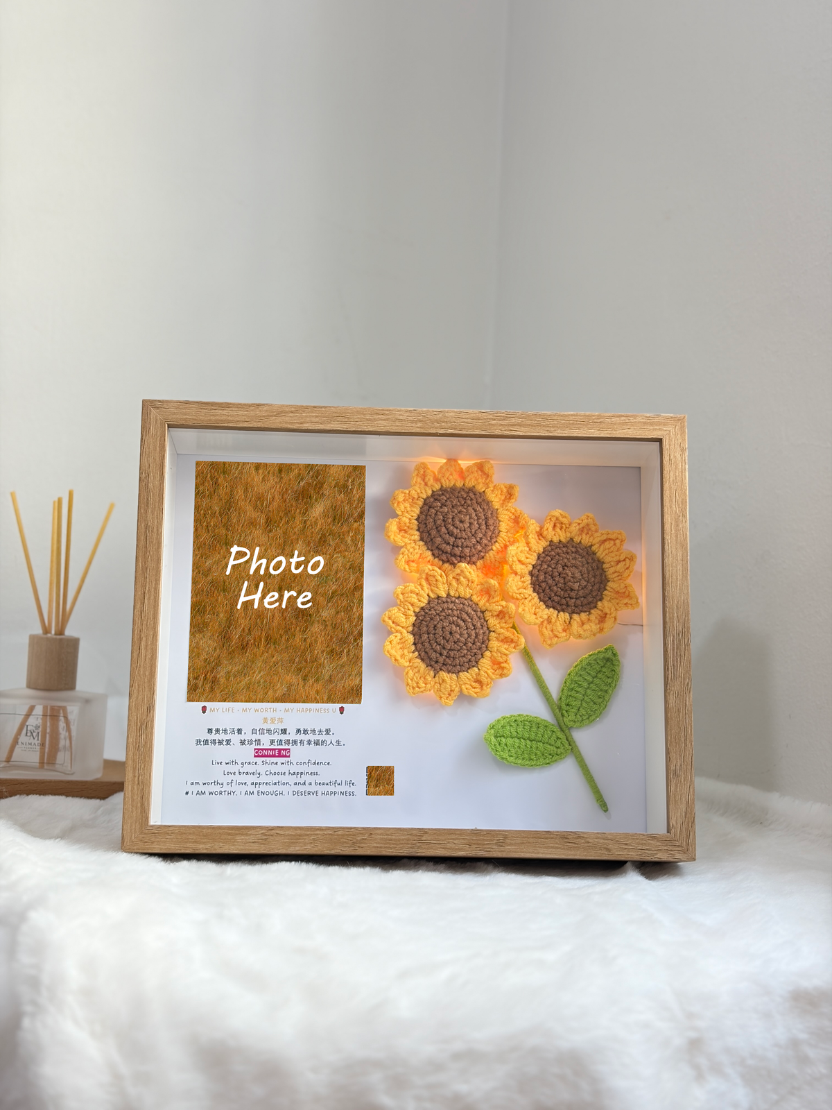 Triple Sunflower Photo Frame | Appreciation 🌻🌻🌻 (9 Inches)