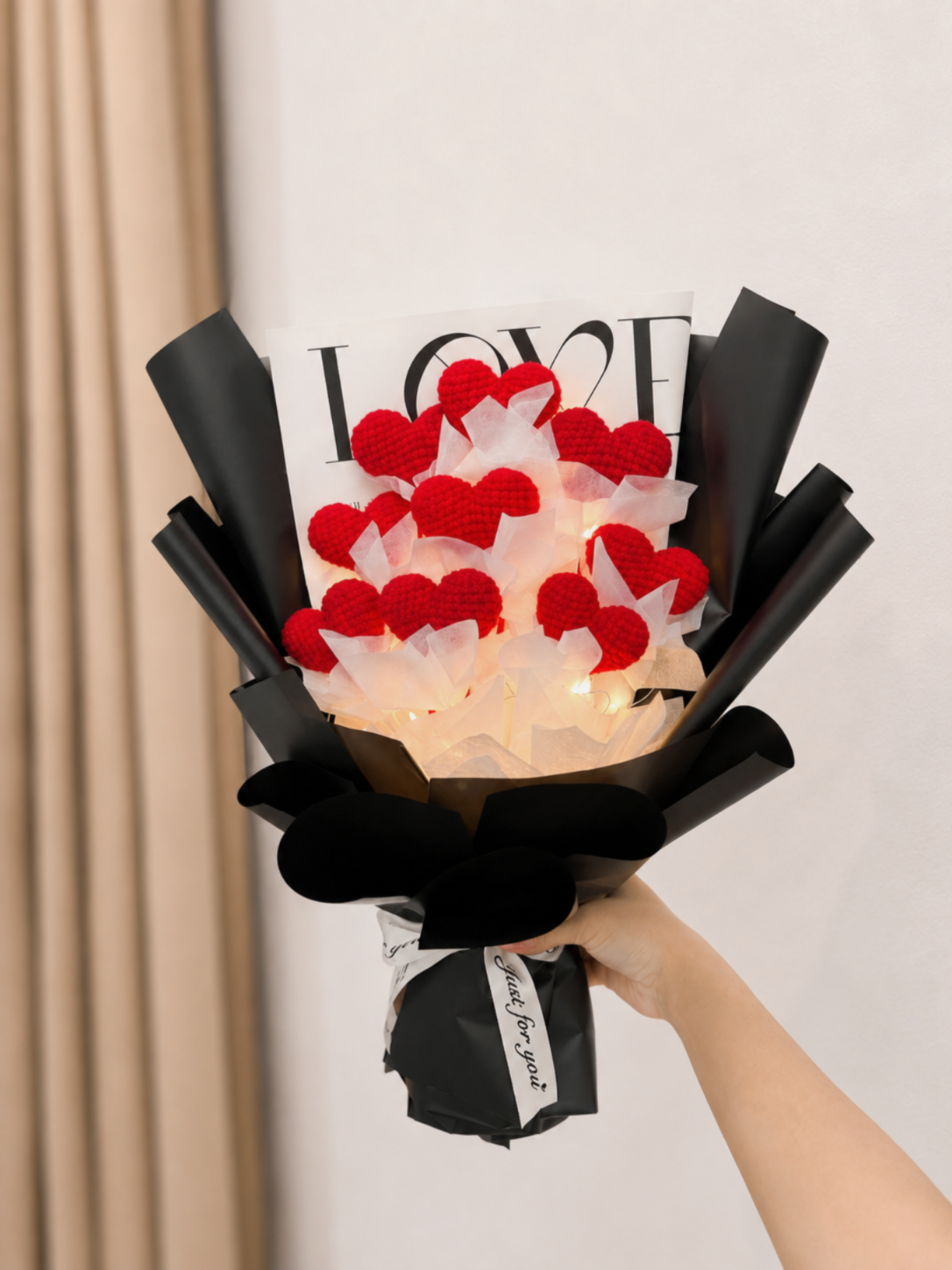 ♾️ 9 Hearts Crochet Bouquet | Forever & Always ❤️ (长长久久)