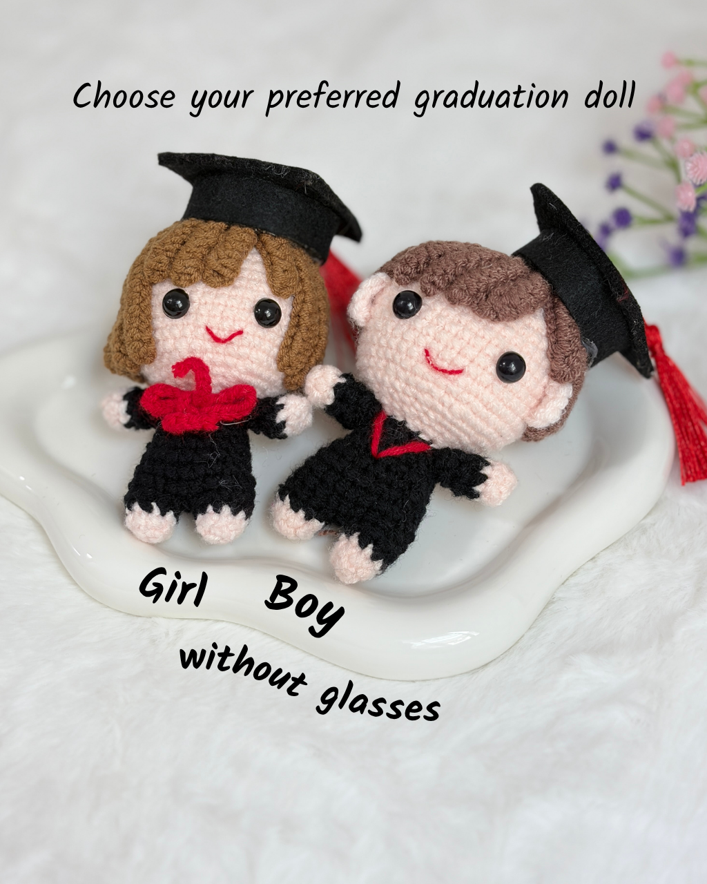 Mini Graduation Doll Keychain | Custom Name 🎓
