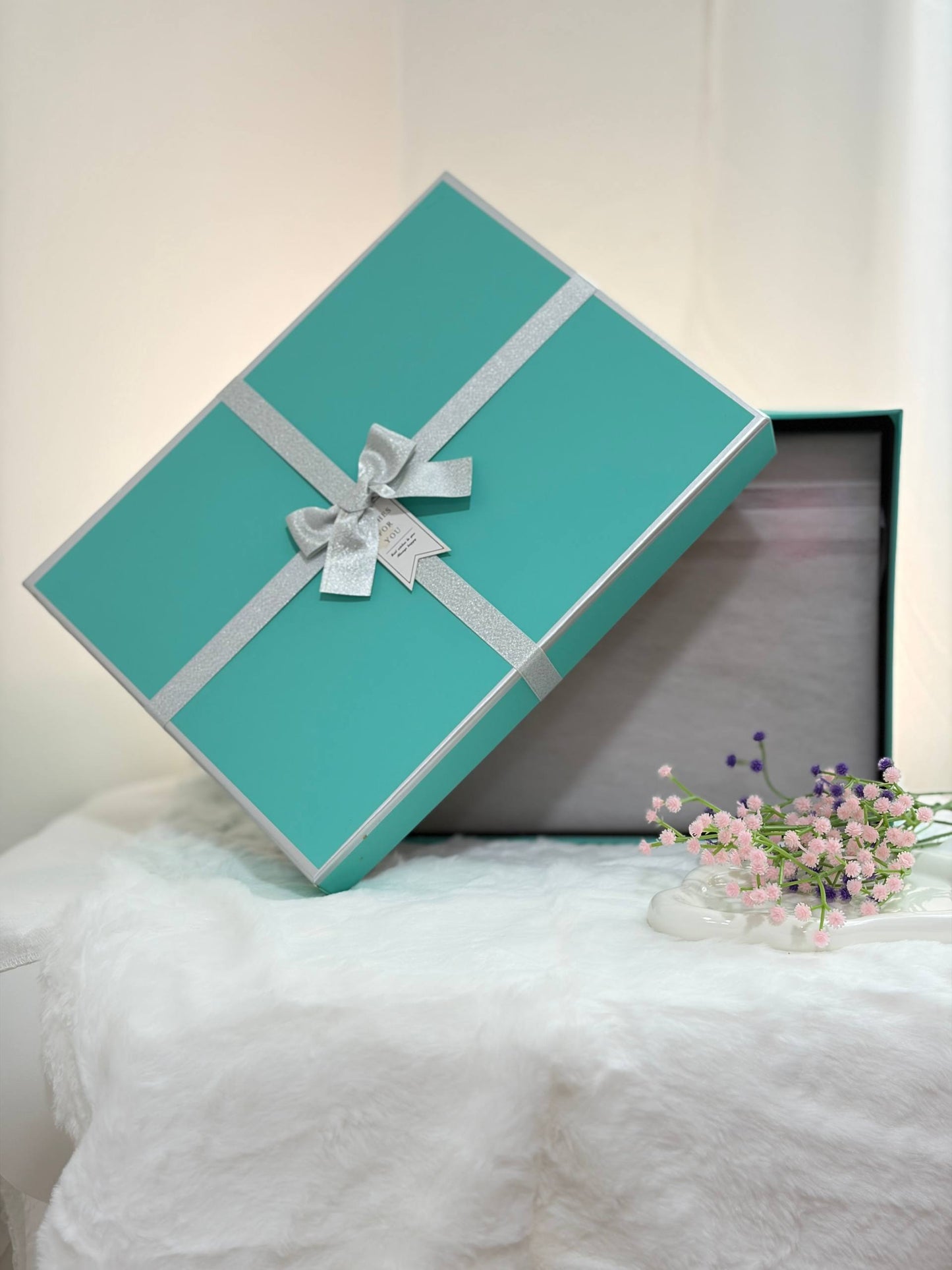 Premium Blue Gift Box for Flower Frames
