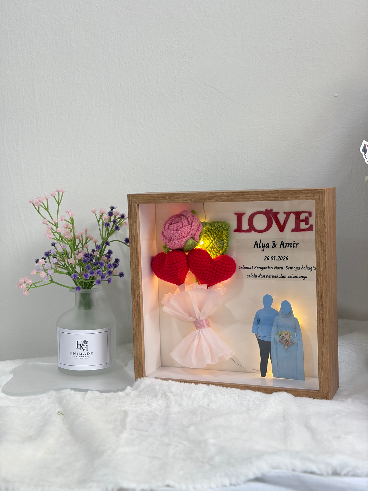 Wedding Blessing Frame | Mini Love Bouquet | LOVE ❤️ - 3rd Edition
