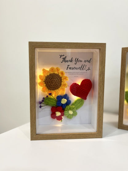 Classic Flower Frame | Thank You | Get Well Soon | Anniversary 🌻 (7 Inches)