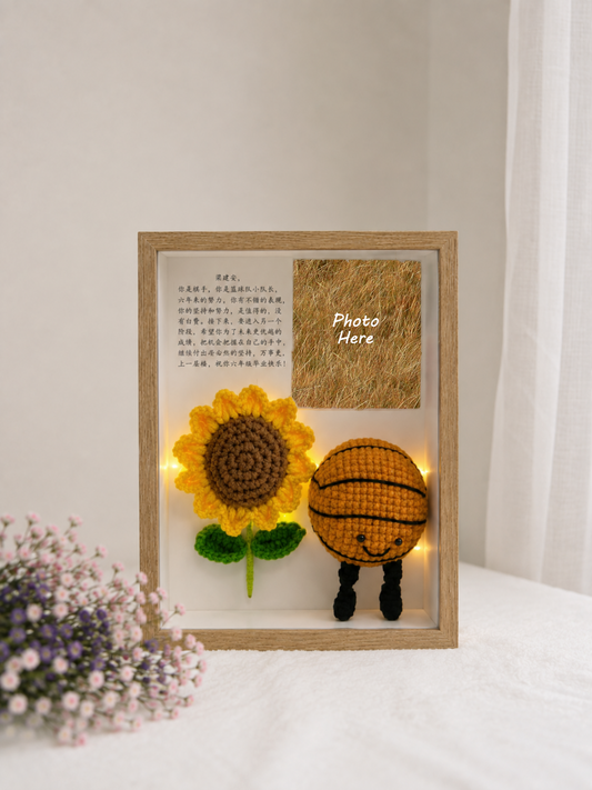 Sunny Basketball Photo Frame 🏀🎓 (8 Inches)