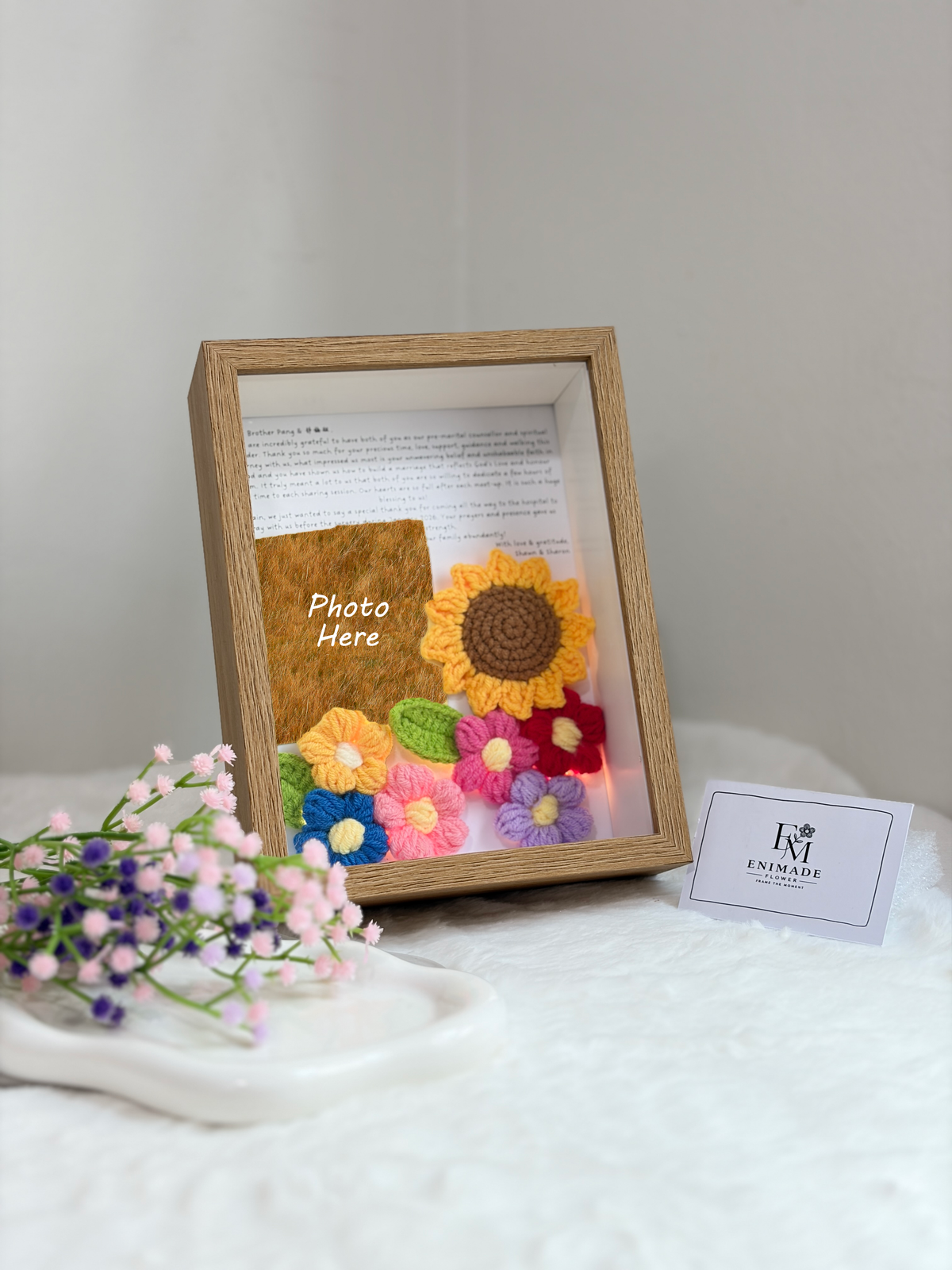 Classic Photo Frame | Sunflower & Puff - 2nd Edition (8 Inches)