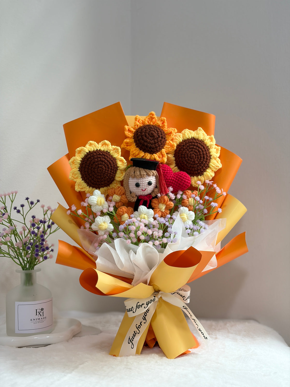 Sunshine Love Graduation Bouquet | Orange 🌻🎓