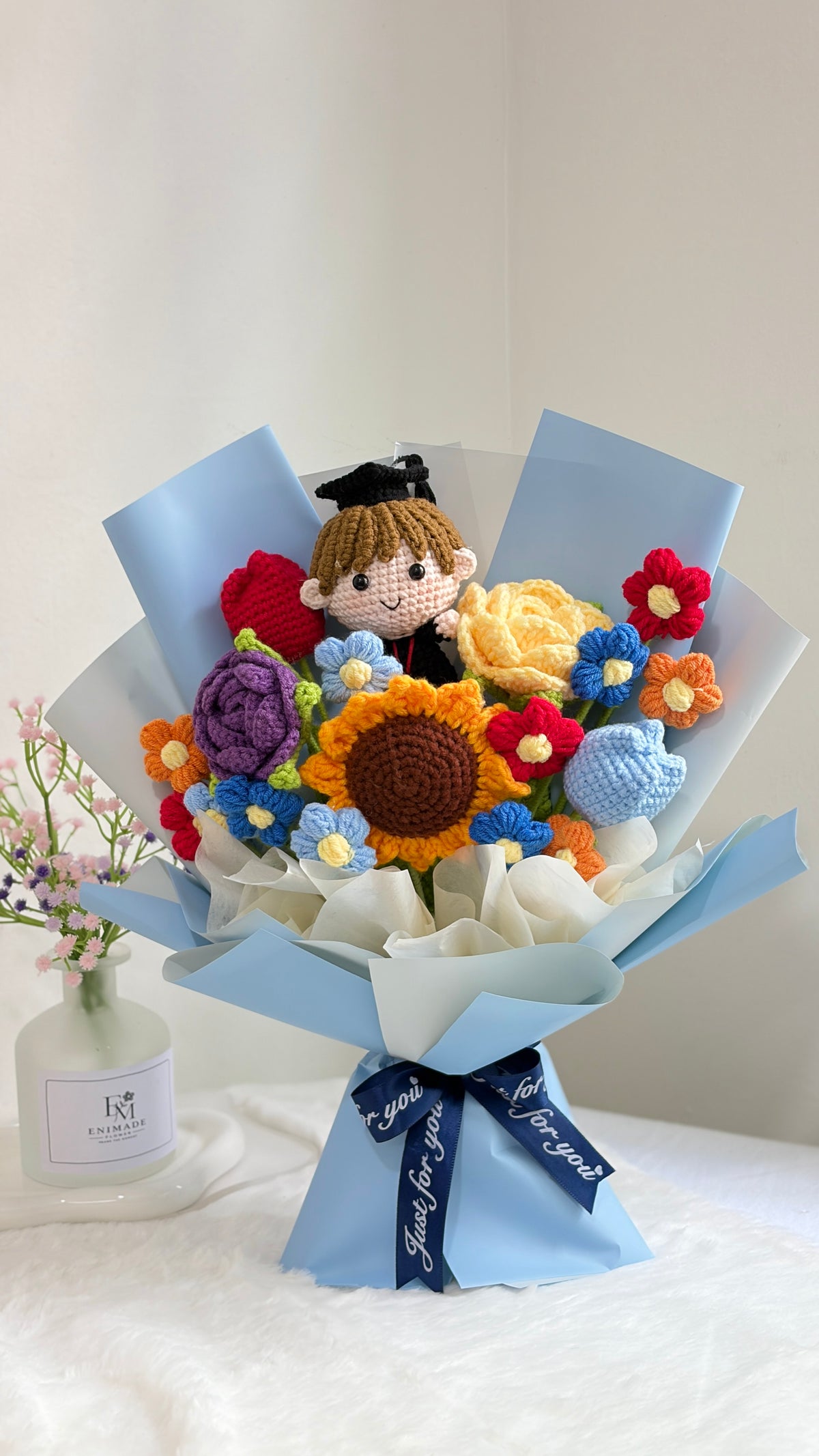 Colorful Graduation Bouquet 🎓 | Mixed Flowers