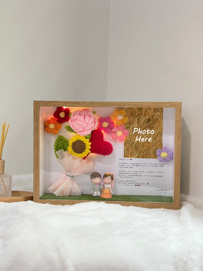 Rosy Garden Photo Frame | Anniversary| Birthday Gift ❤️ (A4 Size)