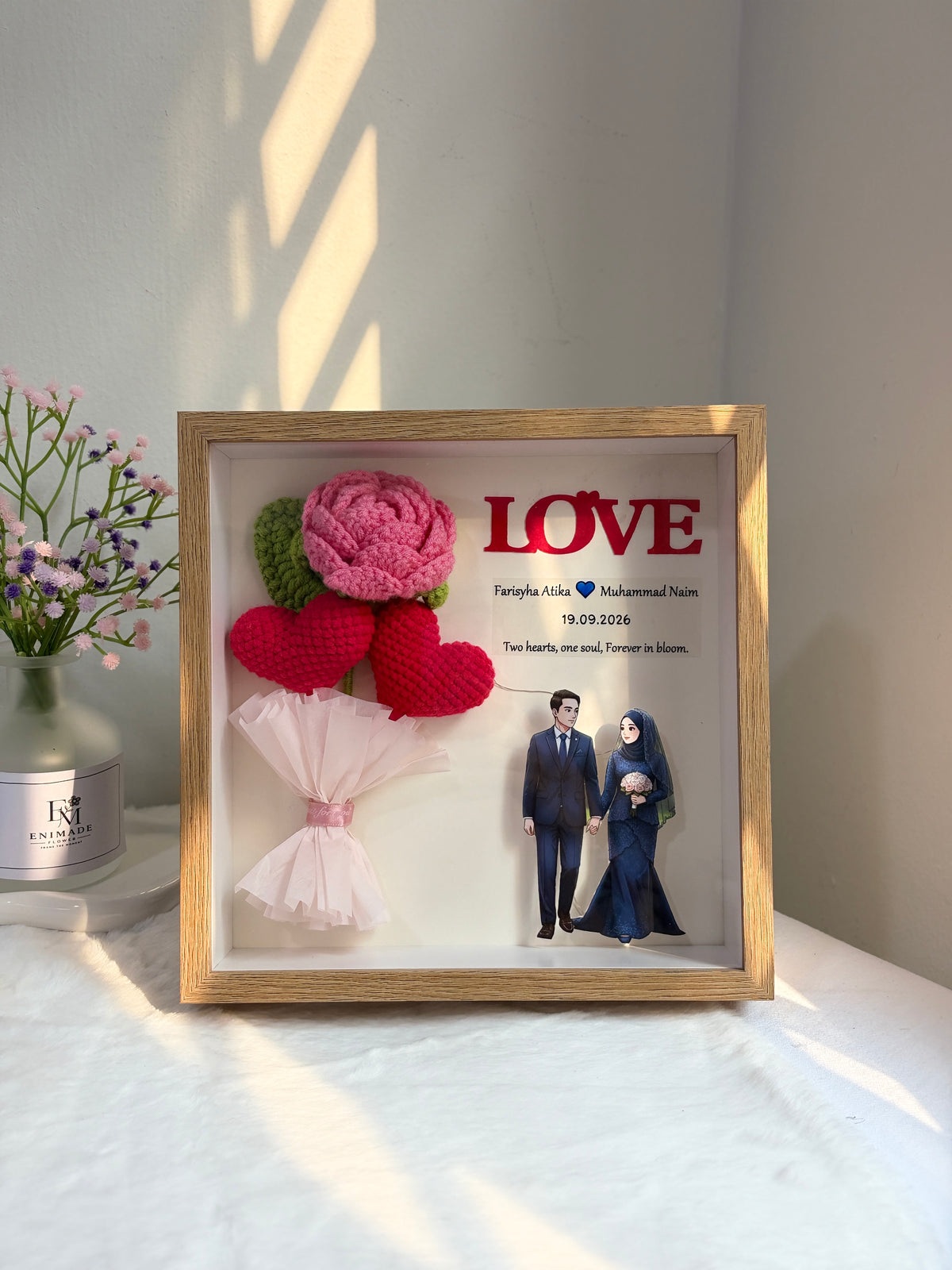 Wedding Blessing Frame |  Mini Love Bouquet | LOVE ❤️ - 3rd Edition
