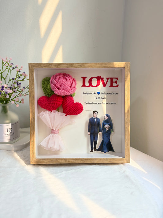 Wedding Blessing Frame |  Mini Love Bouquet | LOVE ❤️ - 3rd Edition
