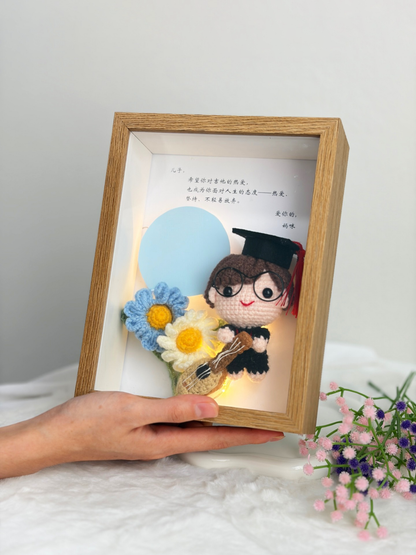 Music Graduation Flower Frame | Follow Your Own Melody 🎓🎸 (8 Inches)