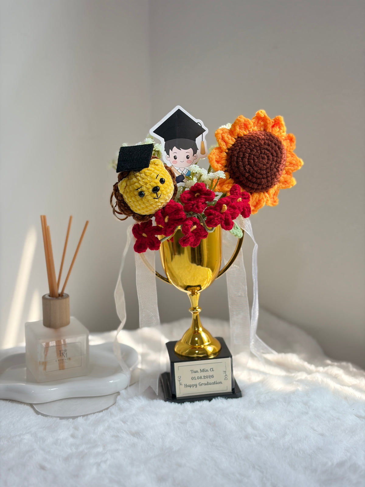 Graduation Trophy Bouquet | Wild Forest 🌳🎓🏆
