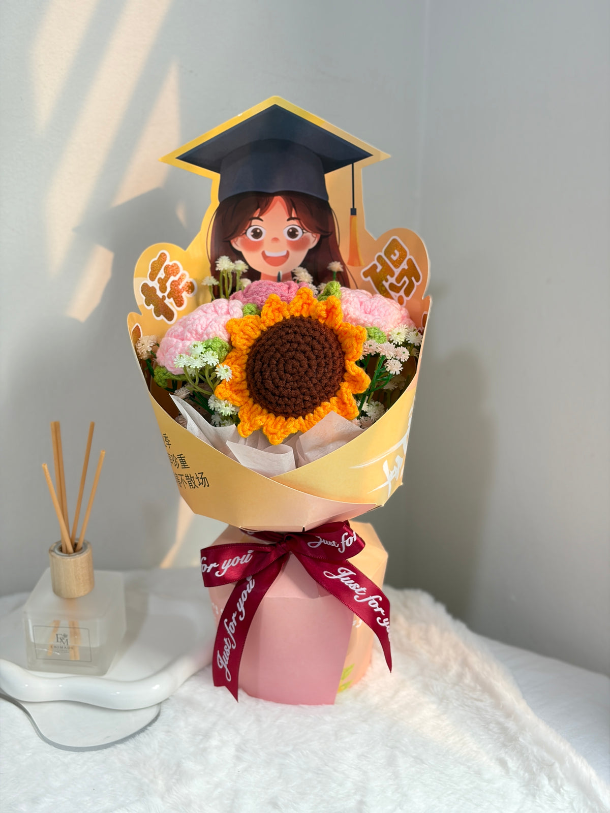 (Girl) Happy Graduation Bouquet | Sunflower Rose 🌻🌹🎓