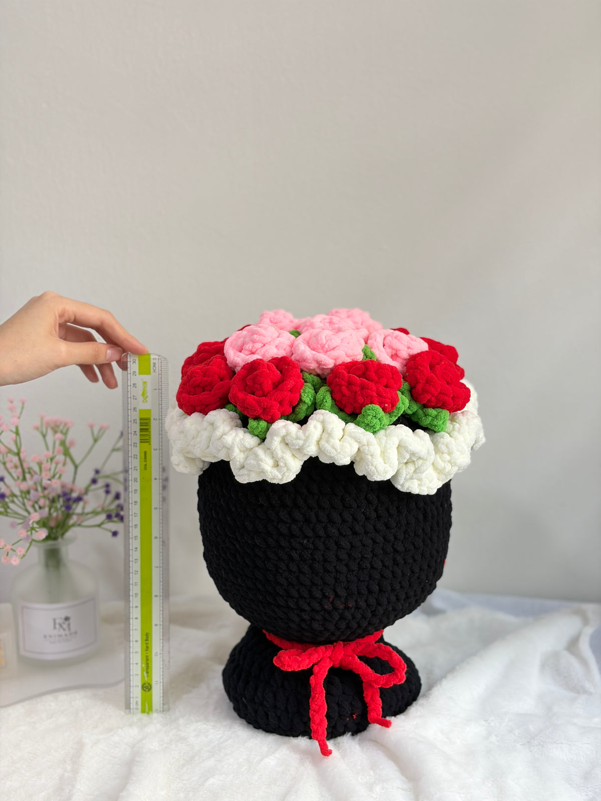 Giant Red Rose Bouquet Pillow 🌹