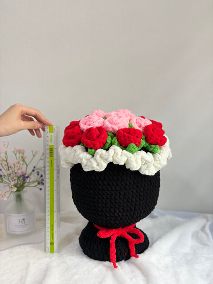 Giant Red Rose Bouquet Pillow 🌹