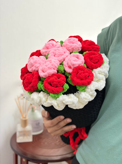 Giant Red Rose Bouquet Pillow 🌹