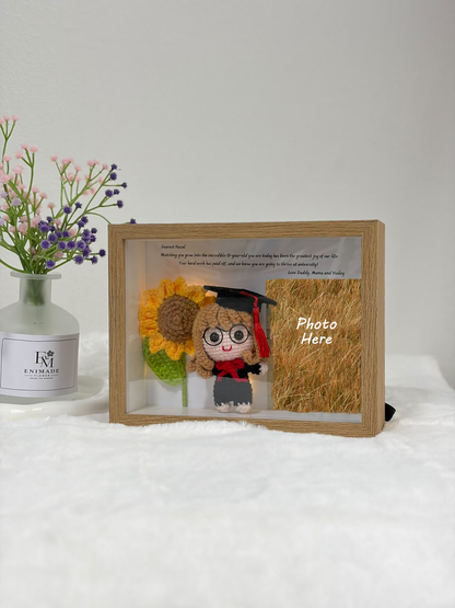 (Girl) Sunflower Graduation Photo Frame 🎓 (8 Inches)