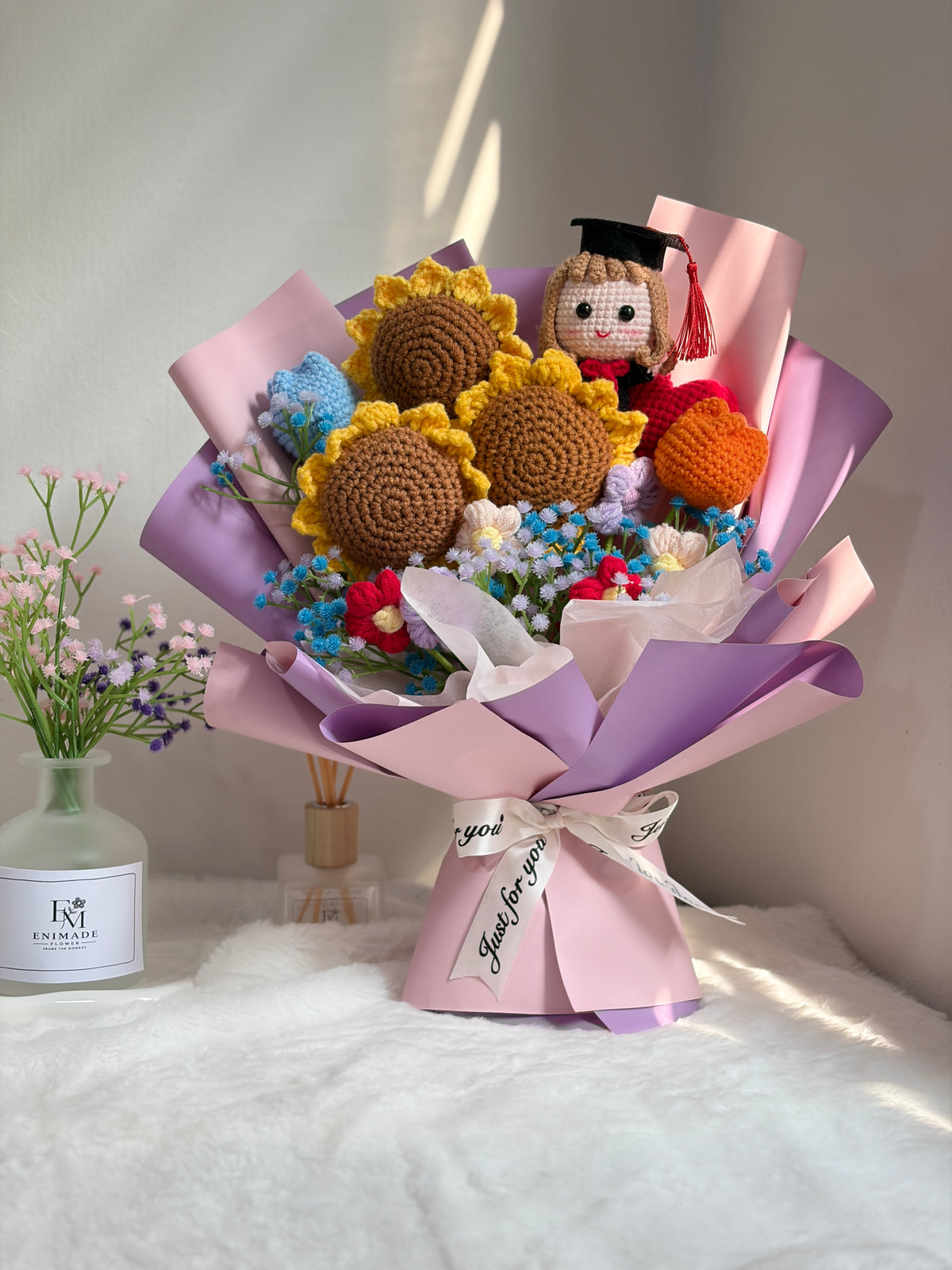Flower Garden Graduation Bouquet  | Triple Sunflowers 🌻🌻🌻🎓 - 2nd Edition
