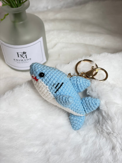 Blue Shark Keychain 🦈