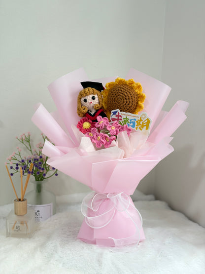 Pinky Graduation Bouquet | Best Wishes 🎓