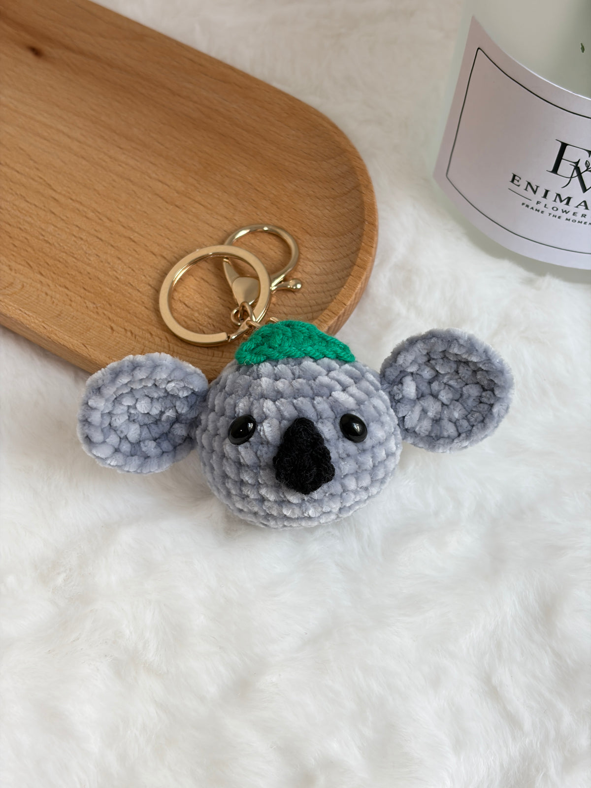 Mini Koala Keychain 🐨 | Chenille Yarn