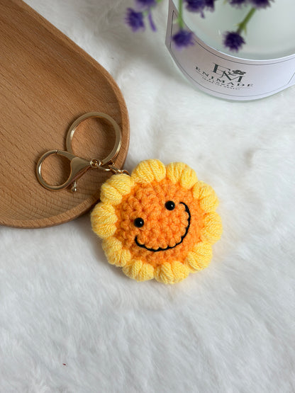 Smiling Sunflower Keychain 😊🌻