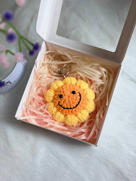 Smiling Sunflower Keychain 😊🌻