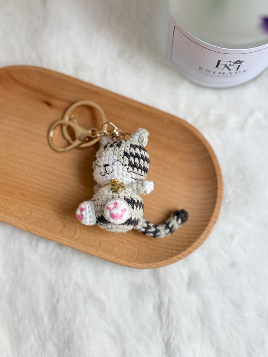 Smiling Kitten Keychain 😻