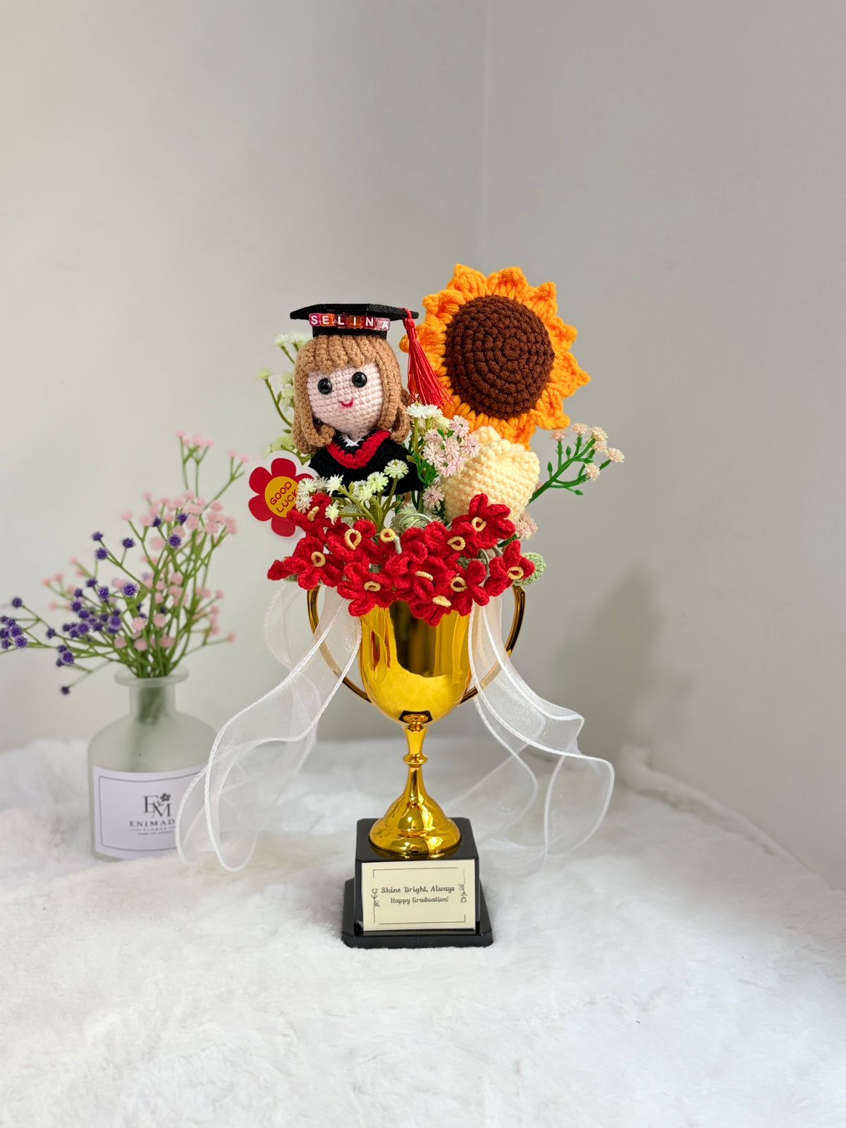 Graduation Trophy Bouquet | Sunny Day 🌻🎓🏆