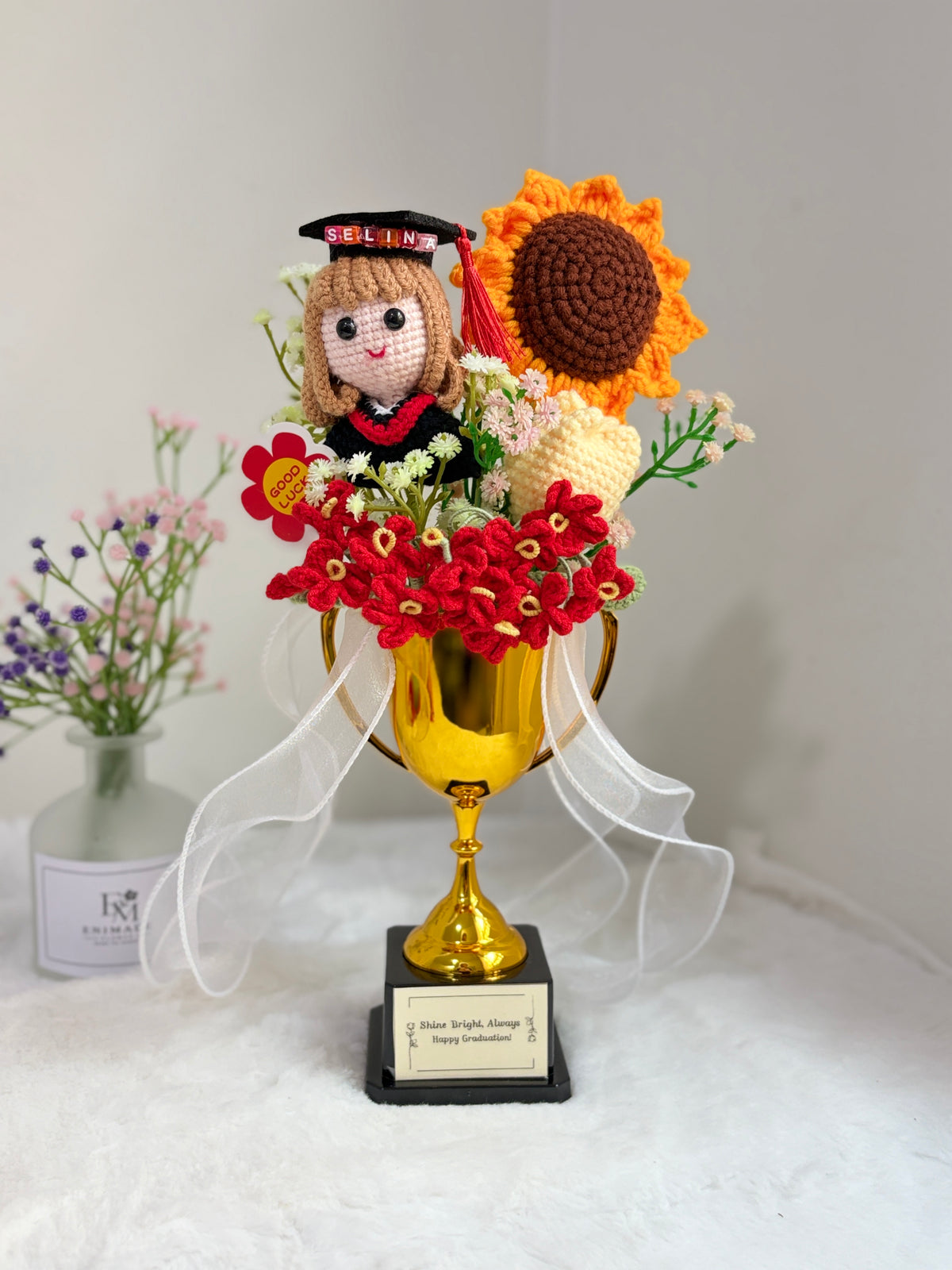 Graduation Trophy Bouquet | Sunny Day 🌻🎓🏆