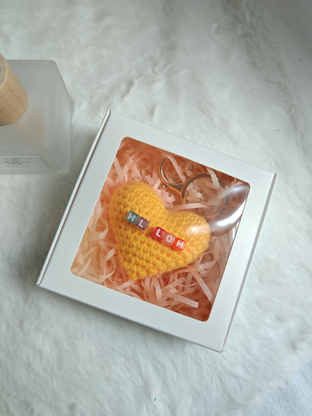 Pernalised Heart Keychain with Name ❤️🧡💛💚💙