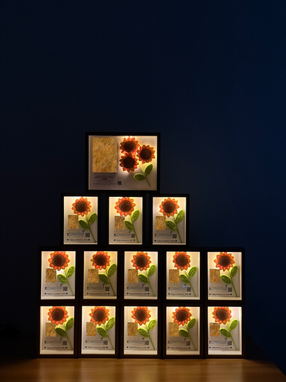 Stand Alone Sunflower Photo Frame | Mini Single Bouquet 🌻 (7 Inches)