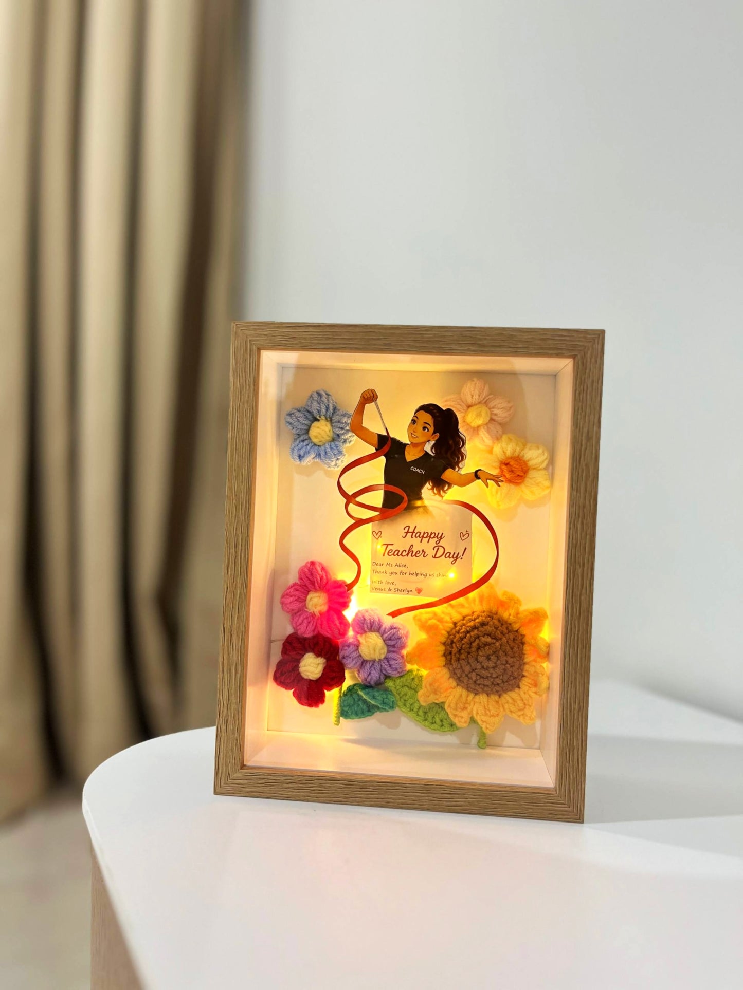 Teacher's Day Flower Frame | Celebrate Her 🌸💖