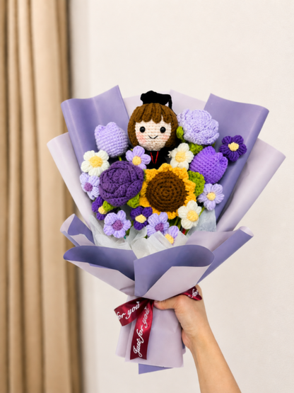 💜 Purple Graduation Bouquet | Dreams in Bloom 🎓