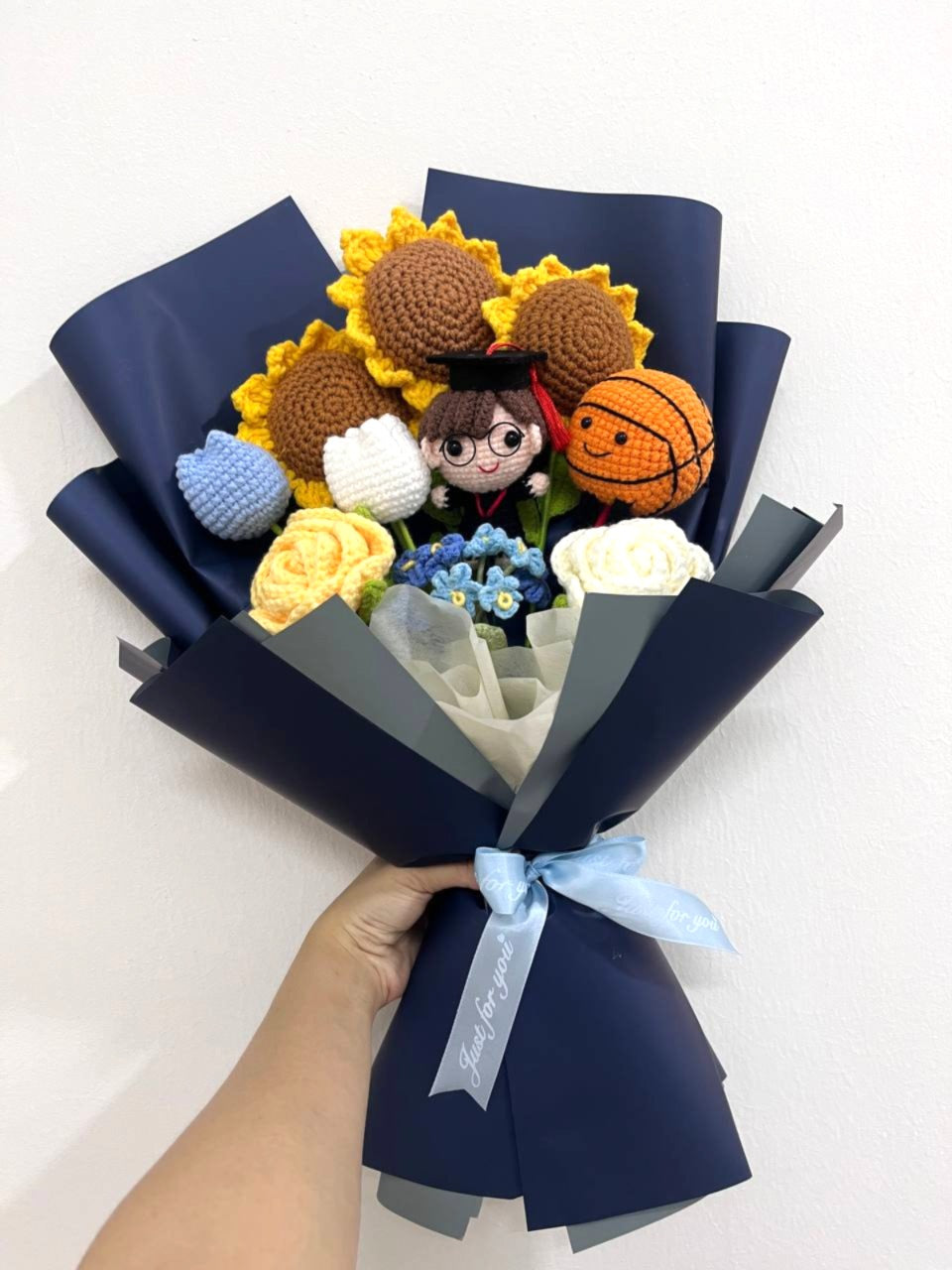 Basketball Flower Boy Graduation Bouquet | Shoot for the Future 🏀🎓