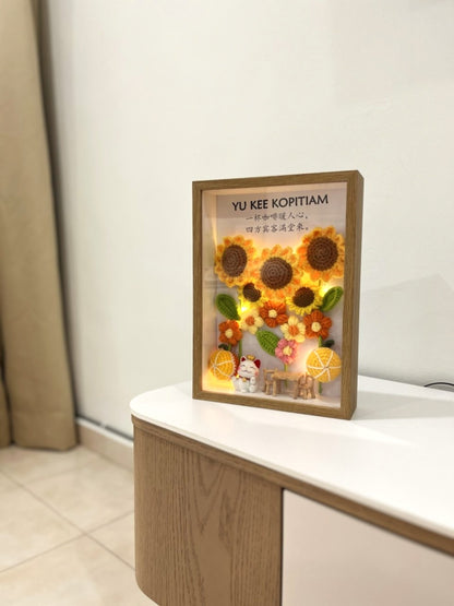 Personalised Business Opening Flower Frame | Shop & Cafe Opening Gift 🌻