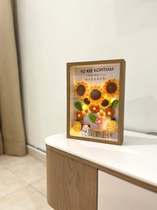 Personalised Business Opening Flower Frame | Shop & Cafe Opening Gift 🌻