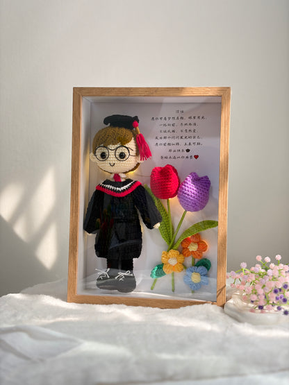 (Boy) Sunshine Graduation Frame | Turn Into Adult 🎓 (Big Doll) (A4 size)