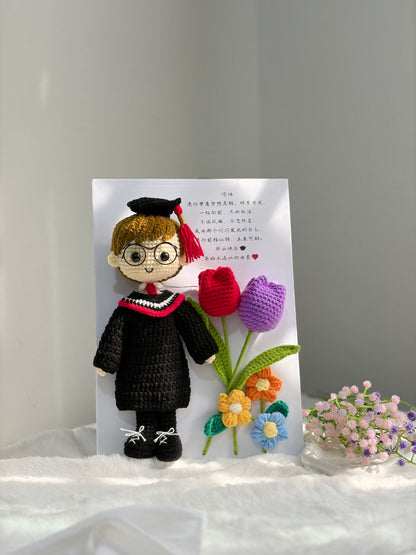 (Boy) Sunshine Graduation Frame | Turn Into Adult 🎓 (Big Doll) (A4 size)