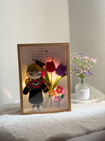 (Girl) Sunshine Graduation Frame | Turn Into Adult 🎓 (Big Doll) (A4 size)