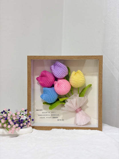 Luxury Tulip Bouquet Frame (9 Inches) 🌷