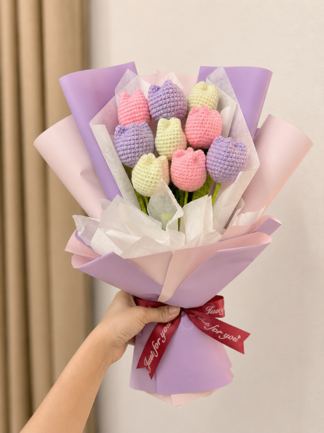 Elegant Tulip Bouquet | Purple 🌷💜