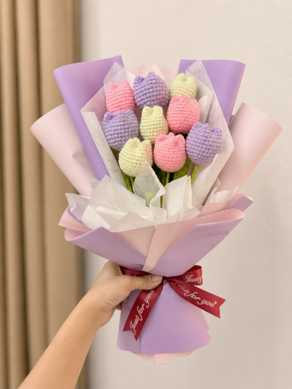 Elegant Tulip Bouquet | Purple 🌷💜