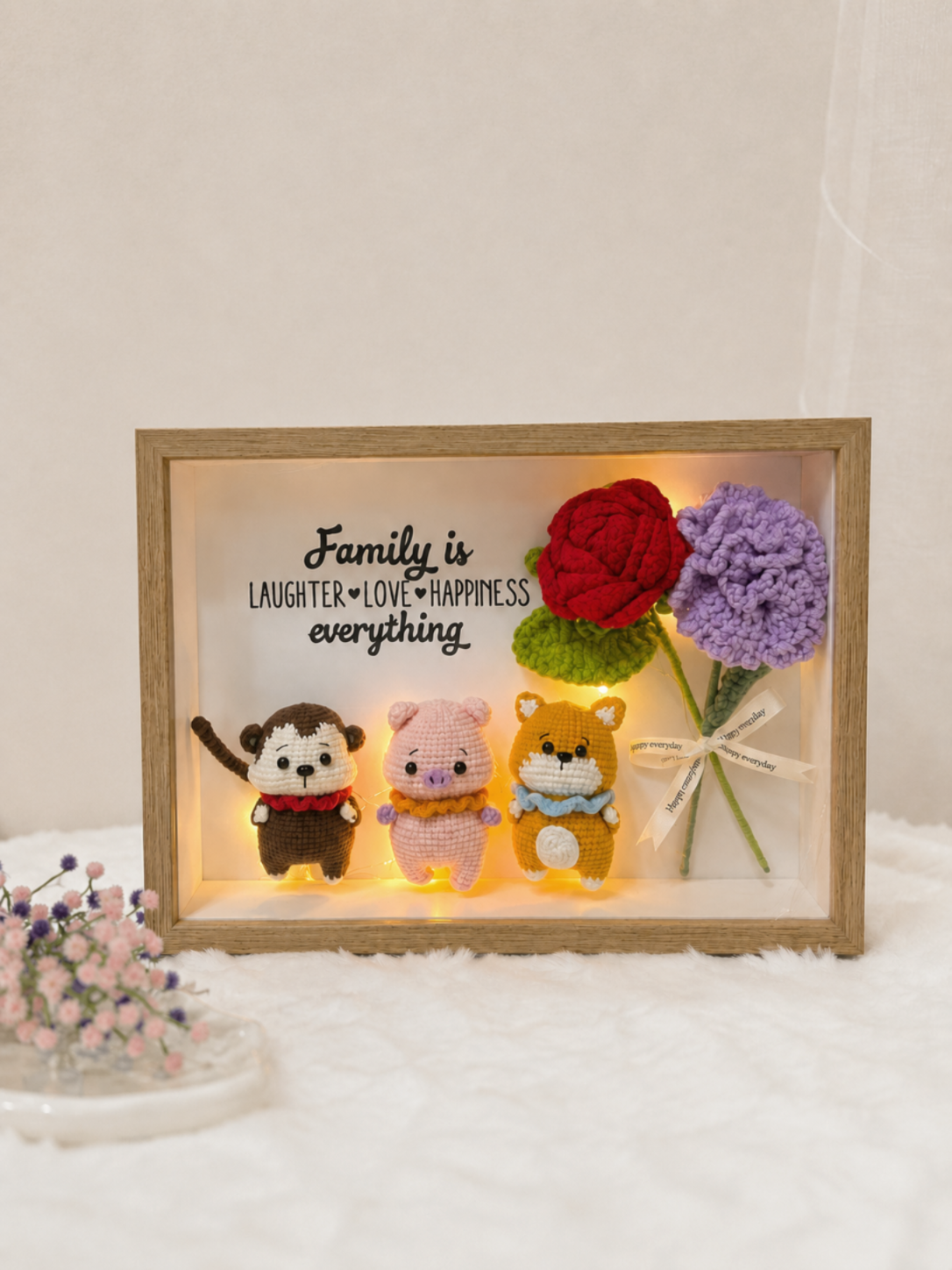 Animal Family Flower Frame | Chinese Zodiacs (A4 Size)